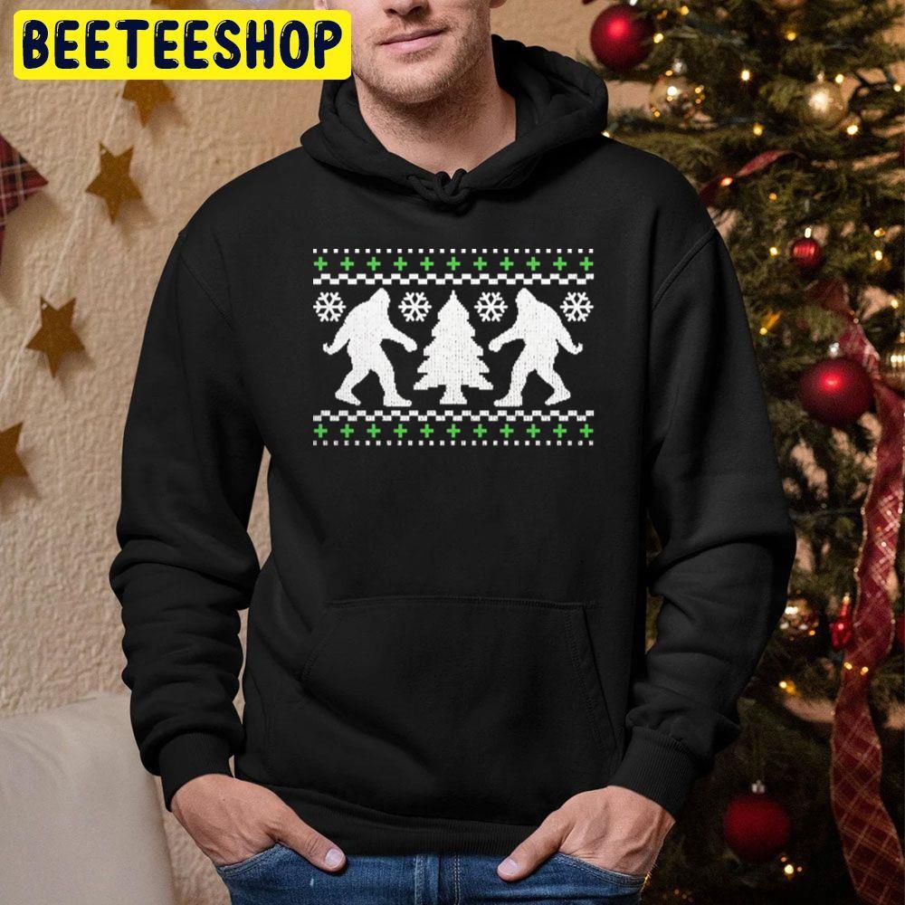 Funny Bigfoot Ugly Christmas Holiday Beeteeshop Trending Unisex Hoodie Funny Bigfoot Ugly Christmas Holiday Beeteeshop Trending Unisex Hoodie