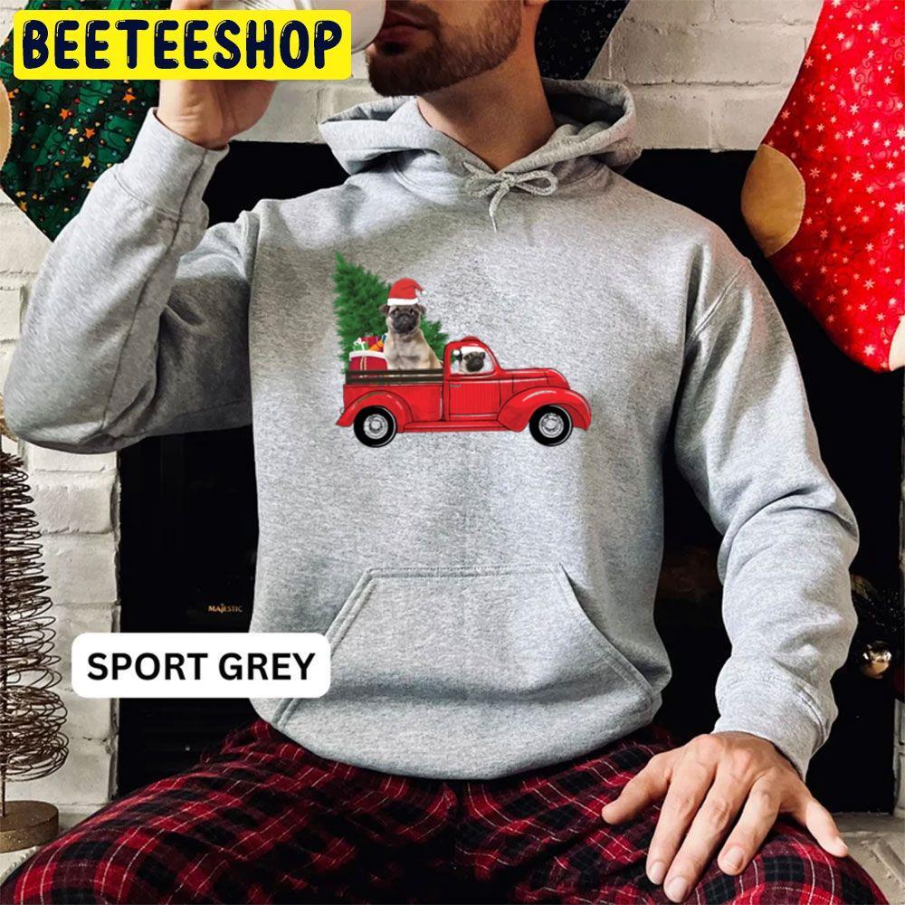 Funny Christmas Pug Dog Lovers Owners Christmas Xmas Beeteeshop Trending Unisex Hoodie Funny Christmas Pug Dog Lovers Owners Christmas Xmas Beeteeshop Trending Unisex Hoodie