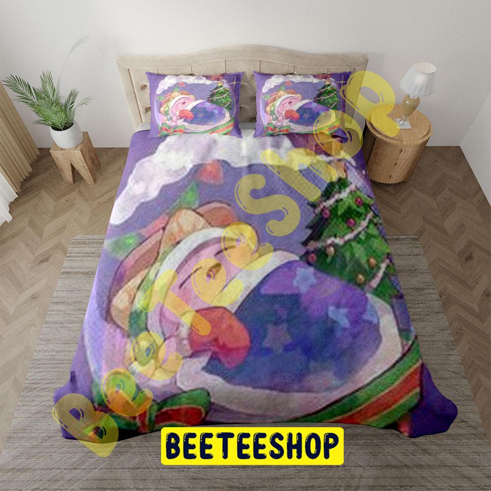 Funny Kirby Christmas 05 Trending Bedding Set Funny Kirby Christmas 05 Trending Bedding Set