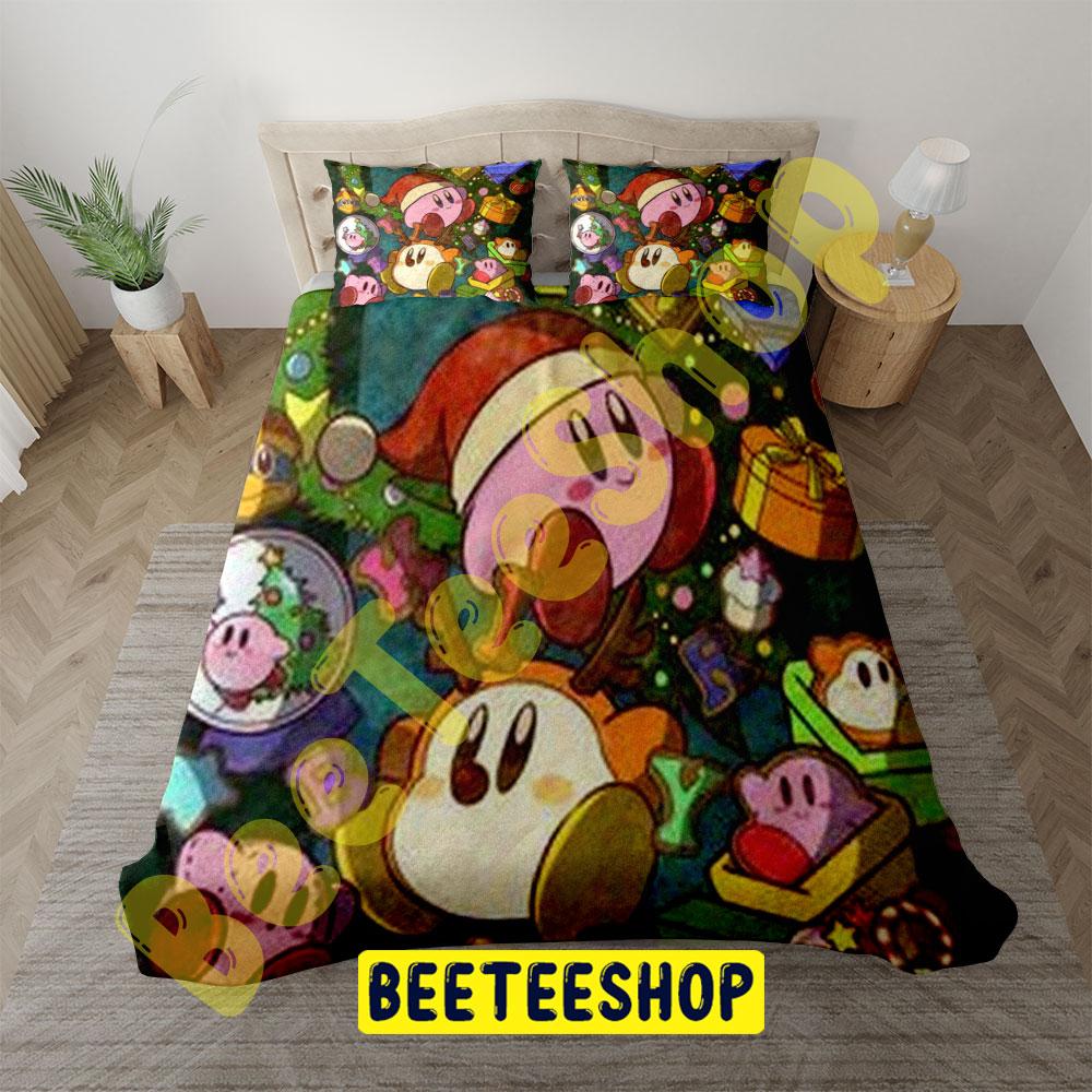 Funny Kirby Christmas 10 Trending Bedding Set Funny Kirby Christmas 10 Trending Bedding Set