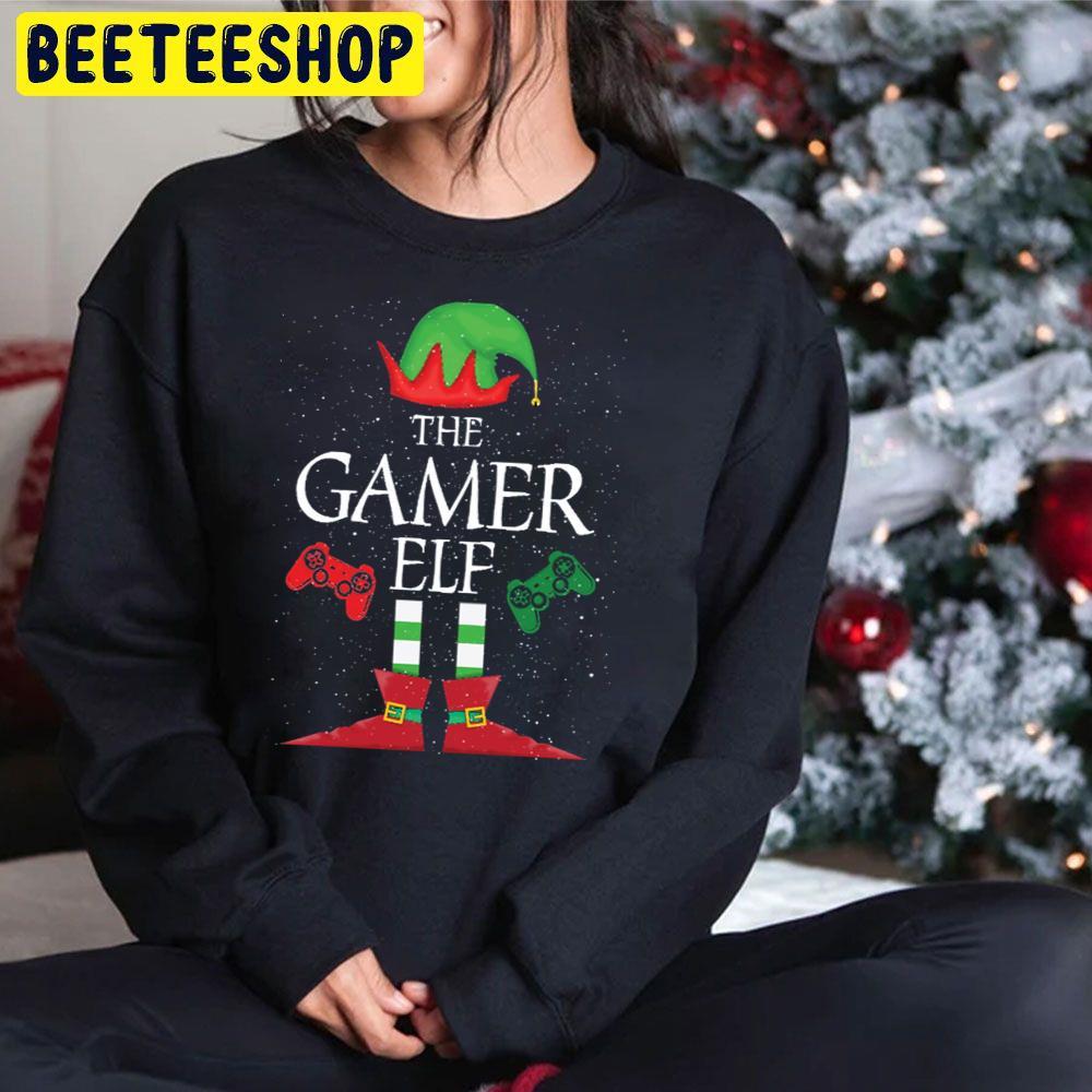 Gamer Elf Christmas Beeteeshop Trending Unisex Hoodie Gamer Elf Christmas Beeteeshop Trending Unisex Hoodie