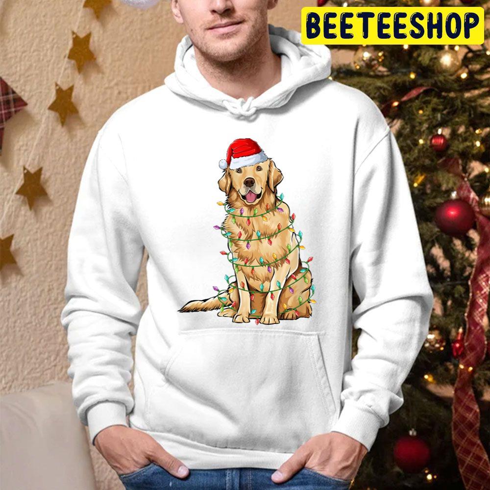 Golden Retriever Christmas Lights Xmas Dog Lover Beeteeshop Trending Unisex Hoodie Golden Retriever Christmas Lights Xmas Dog Lover Beeteeshop Trending Unisex Hoodie