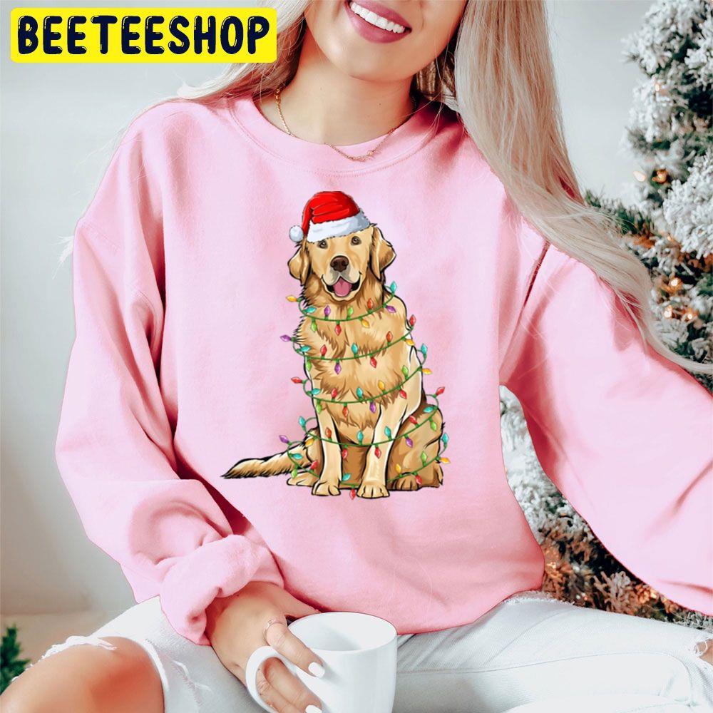 Golden Retriever Christmas Lights Xmas Dog Lover Beeteeshop Trending Unisex Hoodie Golden Retriever Christmas Lights Xmas Dog Lover Beeteeshop Trending Unisex Hoodie
