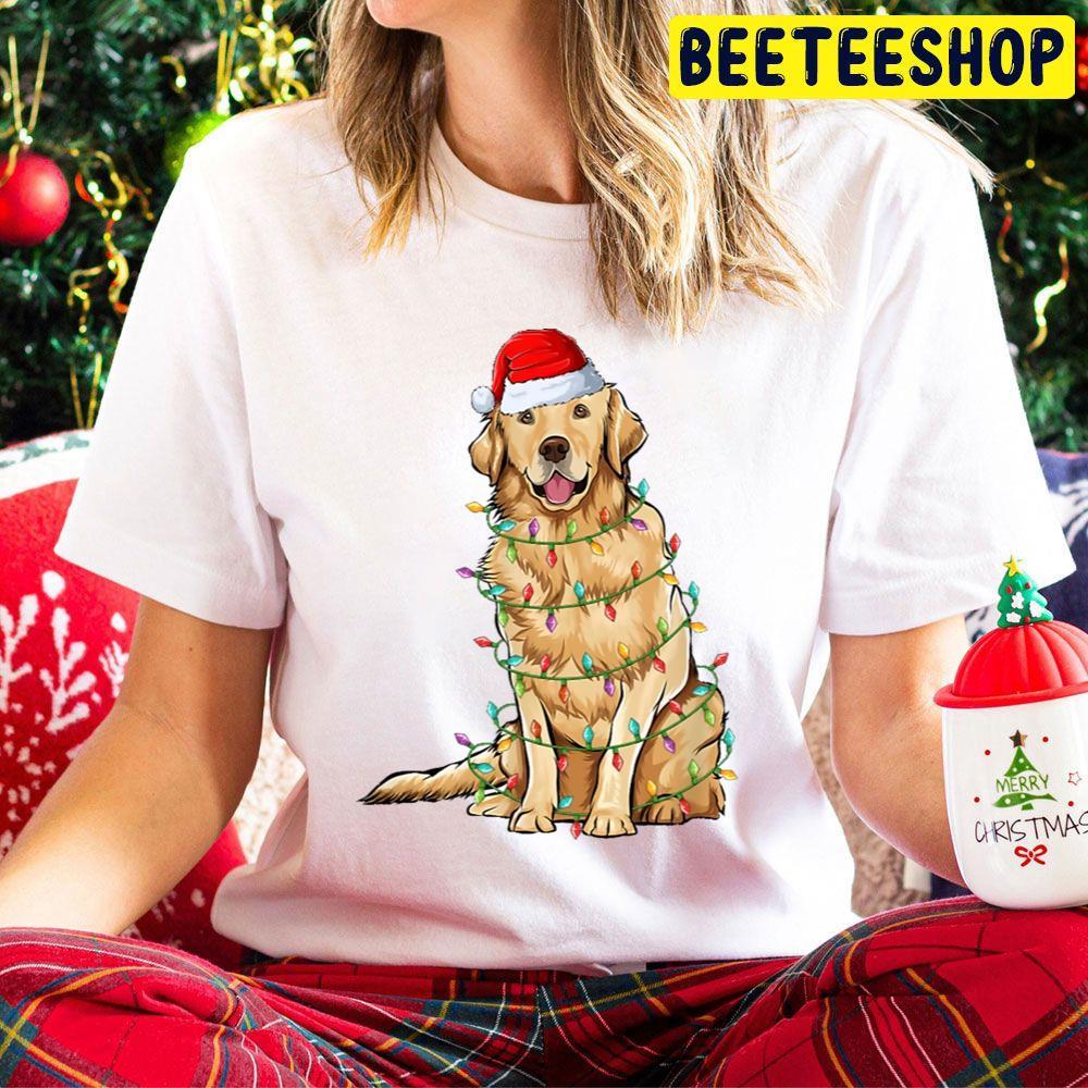 Golden Retriever Christmas Lights Xmas Dog Lover Beeteeshop Trending Unisex Hoodie Golden Retriever Christmas Lights Xmas Dog Lover Beeteeshop Trending Unisex Hoodie