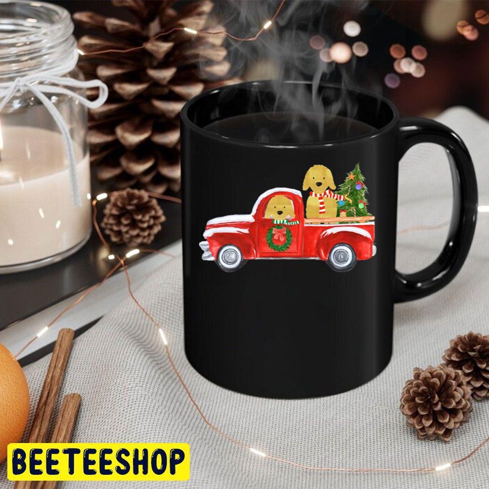 Golden Retrievers Christmas Red Truck Beeteeshop Trending Unisex Sweatshirt Golden Retrievers Christmas Red Truck Beeteeshop Trending Unisex Sweatshirt