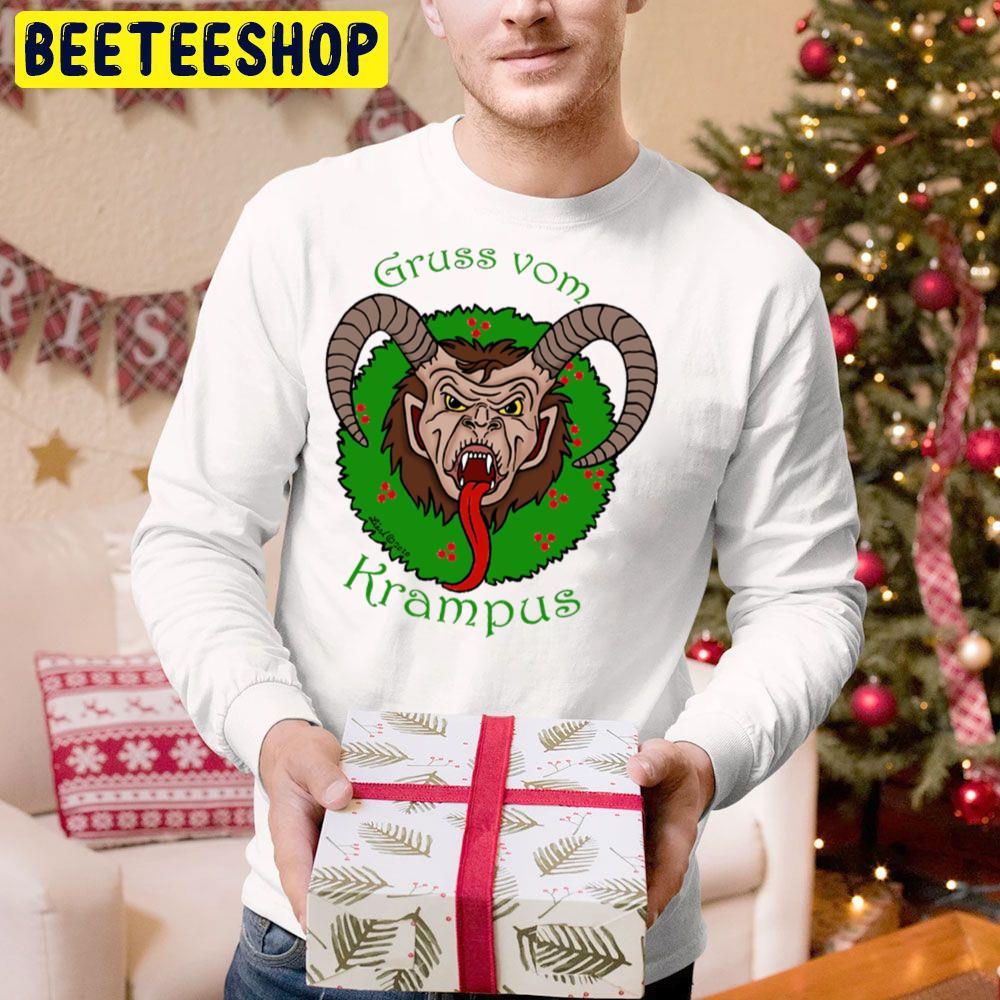 Green Wreath Krampus Christmas Beeteeshop Trending Unisex Hoodie Green Wreath Krampus Christmas Beeteeshop Trending Unisex Hoodie