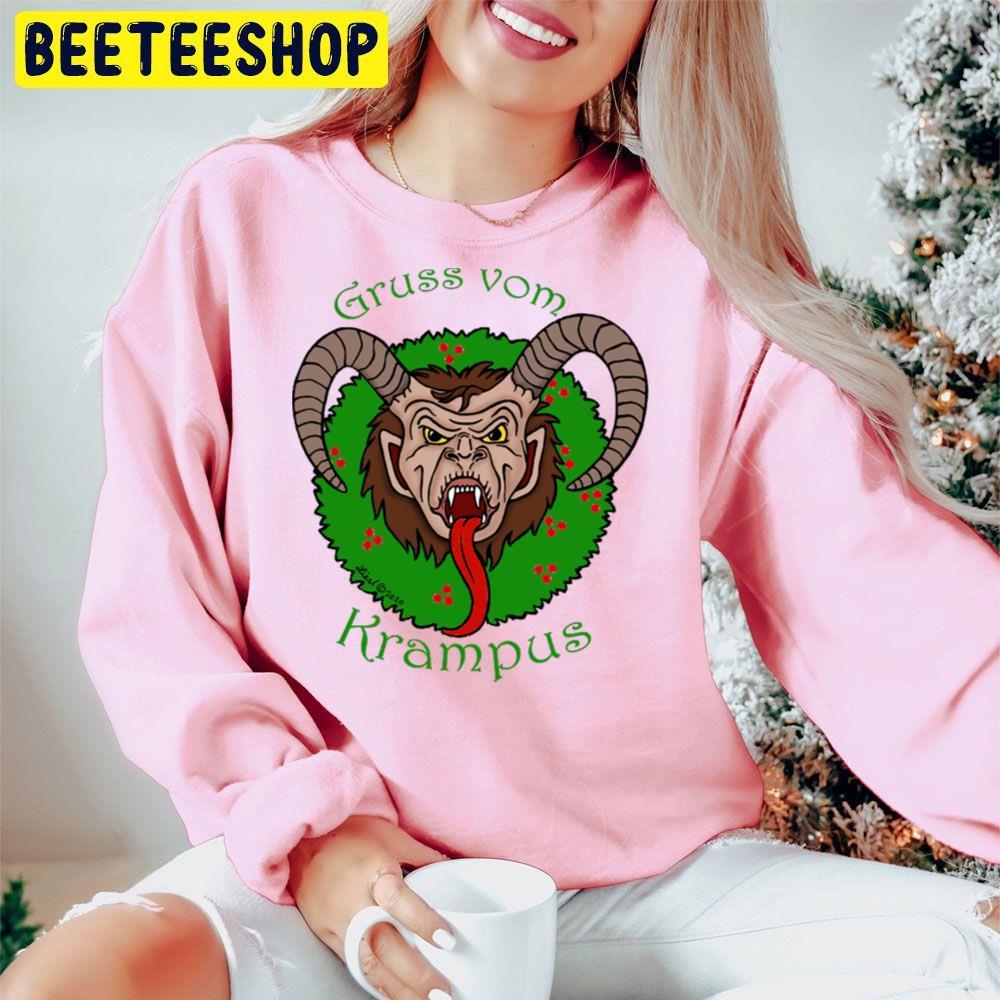 Green Wreath Krampus Christmas Beeteeshop Trending Unisex Hoodie Green Wreath Krampus Christmas Beeteeshop Trending Unisex Hoodie