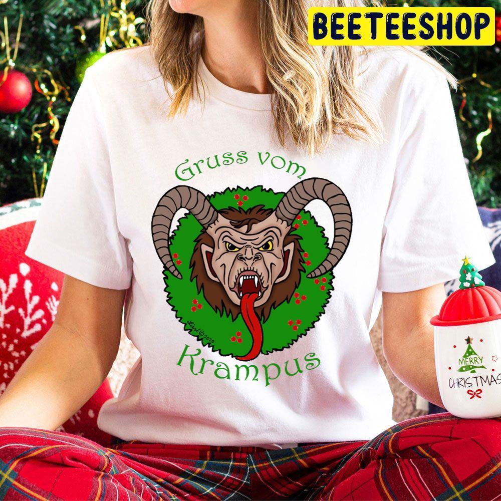 Green Wreath Krampus Christmas Beeteeshop Trending Unisex Hoodie Green Wreath Krampus Christmas Beeteeshop Trending Unisex Hoodie
