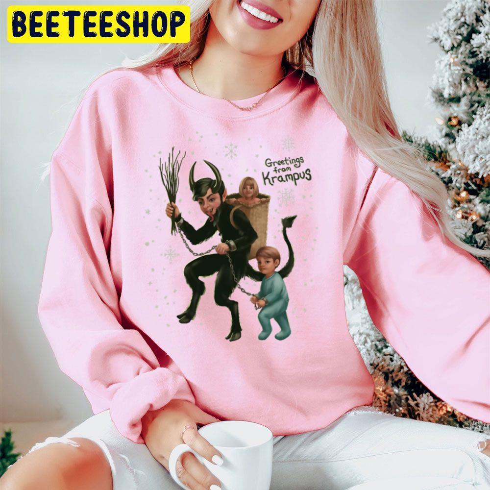 Greetings From Krampus Christmas Beeteeshop Trending Unisex Hoodie Greetings From Krampus Christmas Beeteeshop Trending Unisex Hoodie