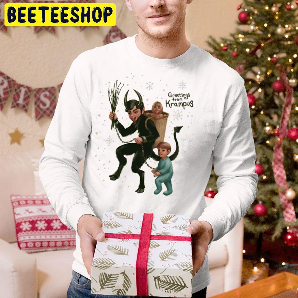 Greetings From Krampus Christmas Beeteeshop Trending Unisex Hoodie Greetings From Krampus Christmas Beeteeshop Trending Unisex Hoodie