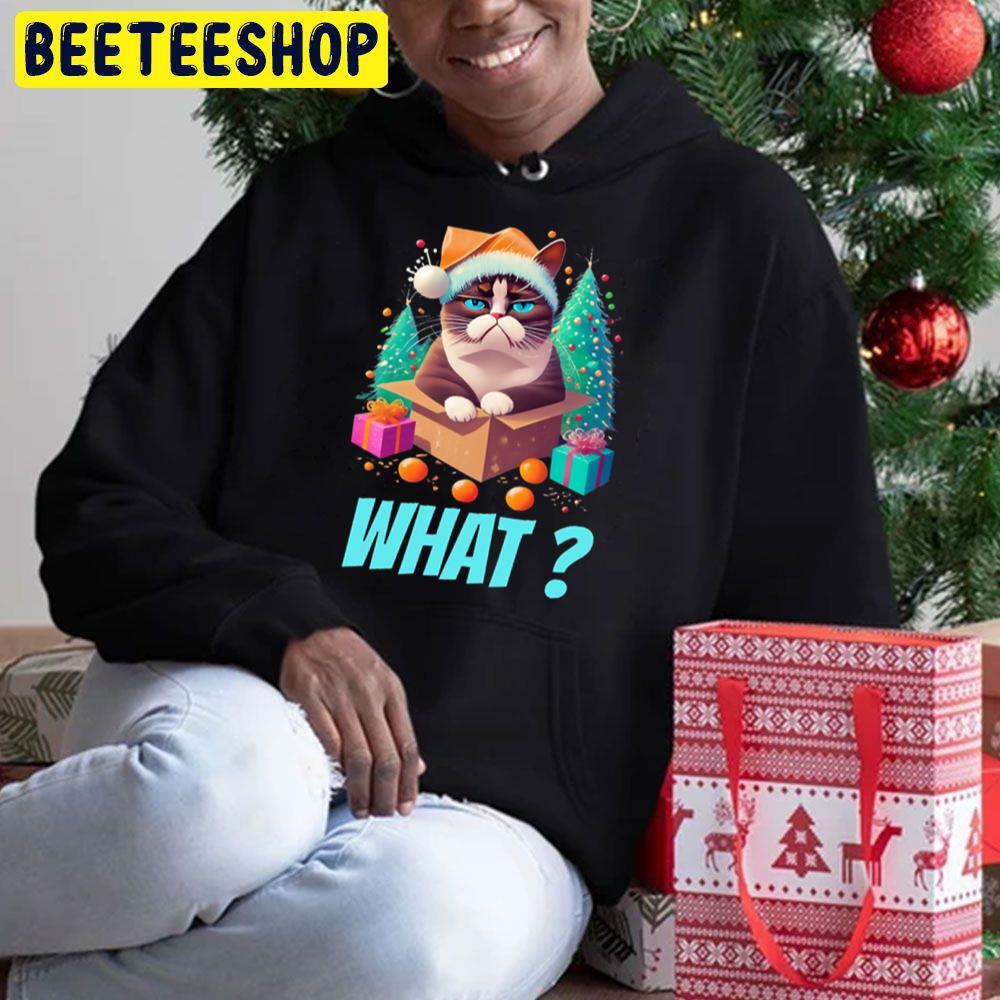 Grumpy Christmas Cat What Beeteeshop Trending Unisex Sweatshirt Grumpy Christmas Cat What Beeteeshop Trending Unisex Sweatshirt