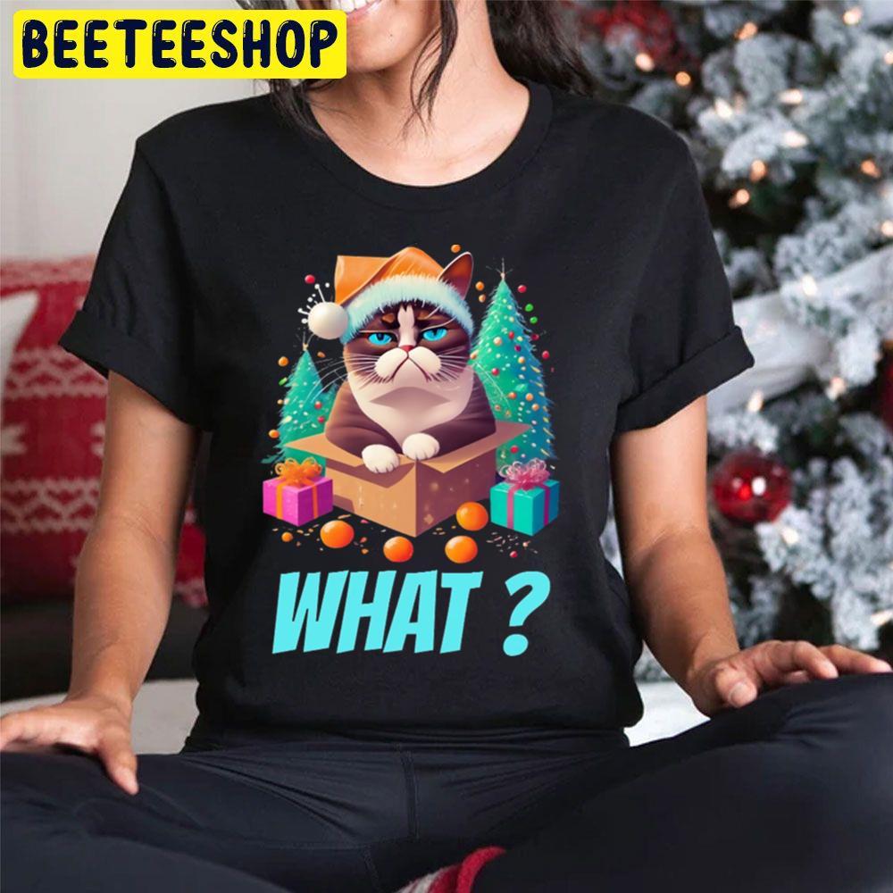Grumpy Christmas Cat What Beeteeshop Trending Unisex Sweatshirt Grumpy Christmas Cat What Beeteeshop Trending Unisex Sweatshirt