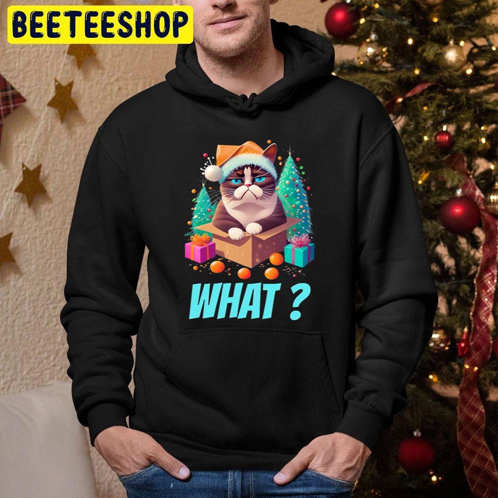 Grumpy Christmas Cat What Beeteeshop Trending Unisex Sweatshirt Grumpy Christmas Cat What Beeteeshop Trending Unisex Sweatshirt