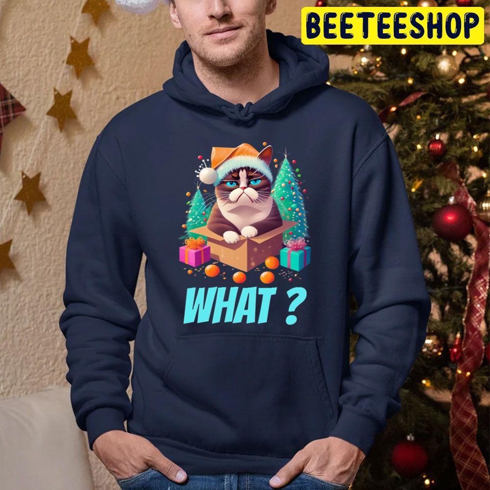 Grumpy Christmas Cat What Beeteeshop Trending Unisex Sweatshirt Grumpy Christmas Cat What Beeteeshop Trending Unisex Sweatshirt