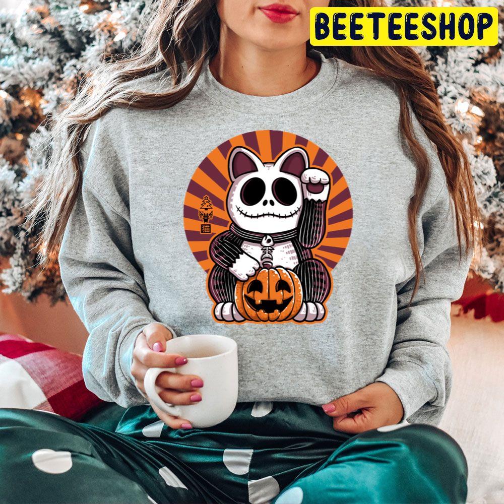 Halloween Neko Cat Jack Christmas Beeteeshop Trending Unisex Hoodie Halloween Neko Cat Jack Christmas Beeteeshop Trending Unisex Hoodie