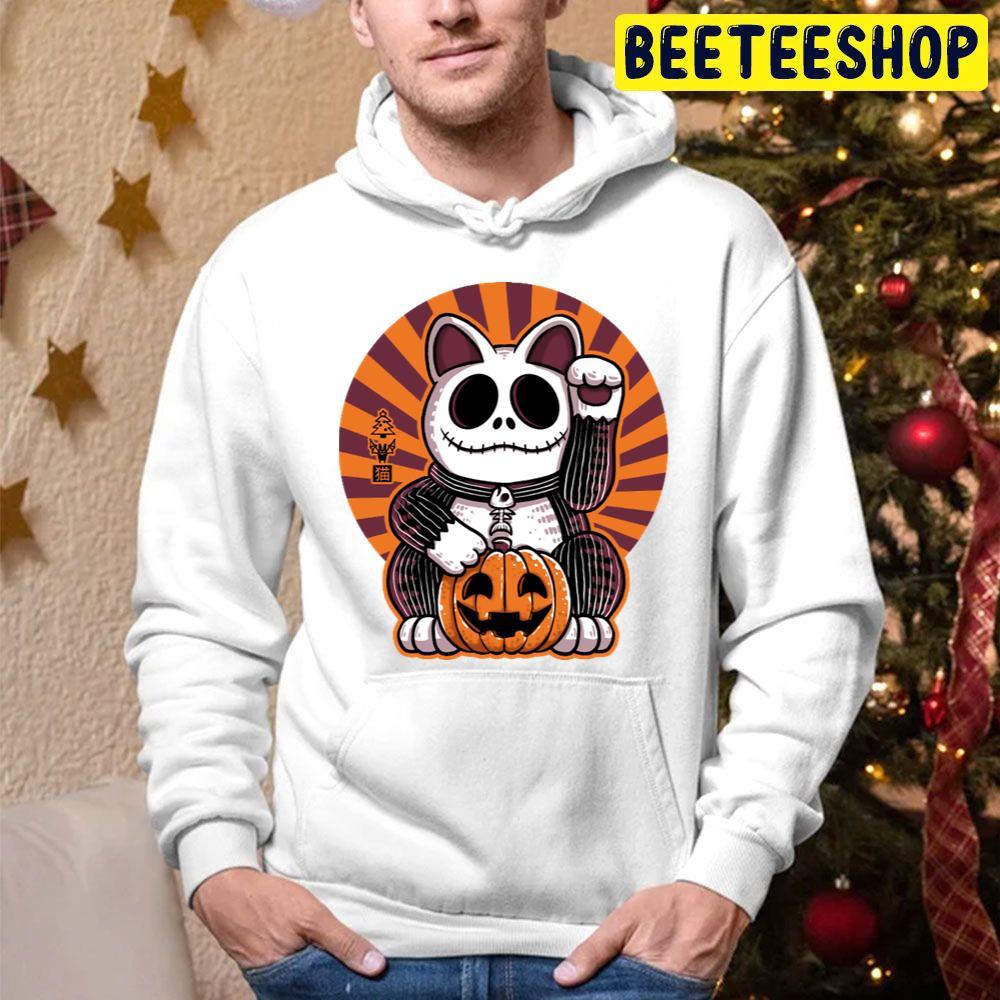 Halloween Neko Cat Jack Christmas Beeteeshop Trending Unisex Hoodie Halloween Neko Cat Jack Christmas Beeteeshop Trending Unisex Hoodie