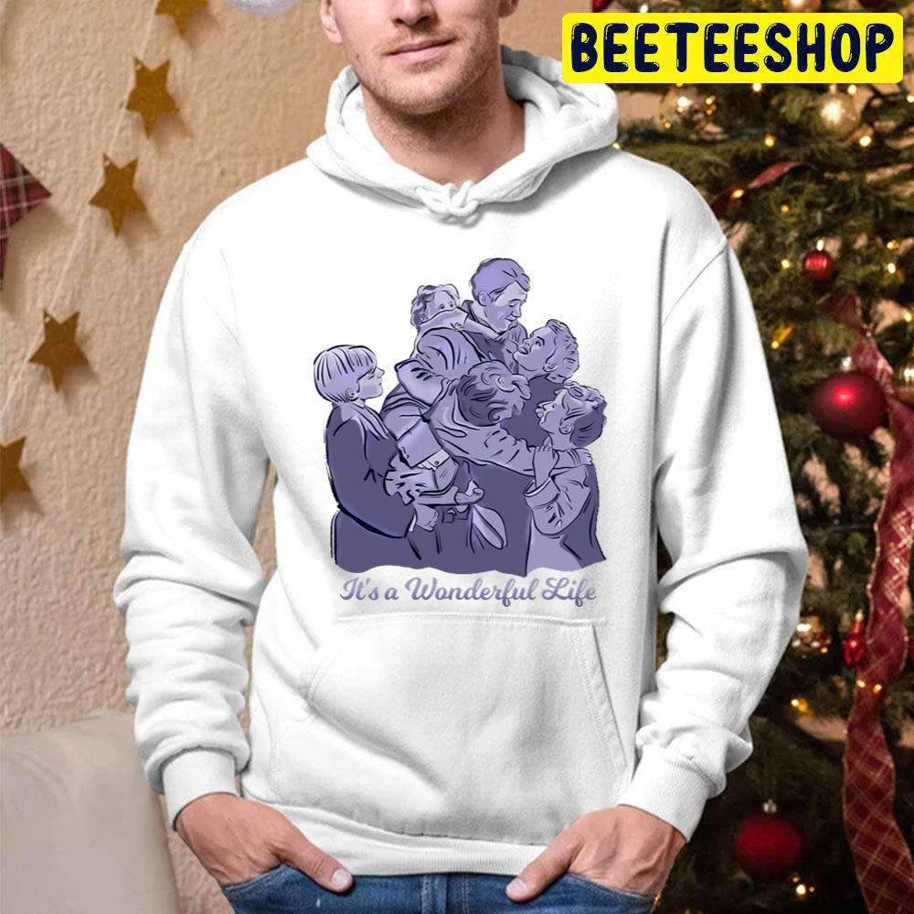 Happy Family It's A Wonderful Life Christmas Beeteeshop Trending Unisex Hoodie Happy Family It's A Wonderful Life Christmas Beeteeshop Trending Unisex Hoodie