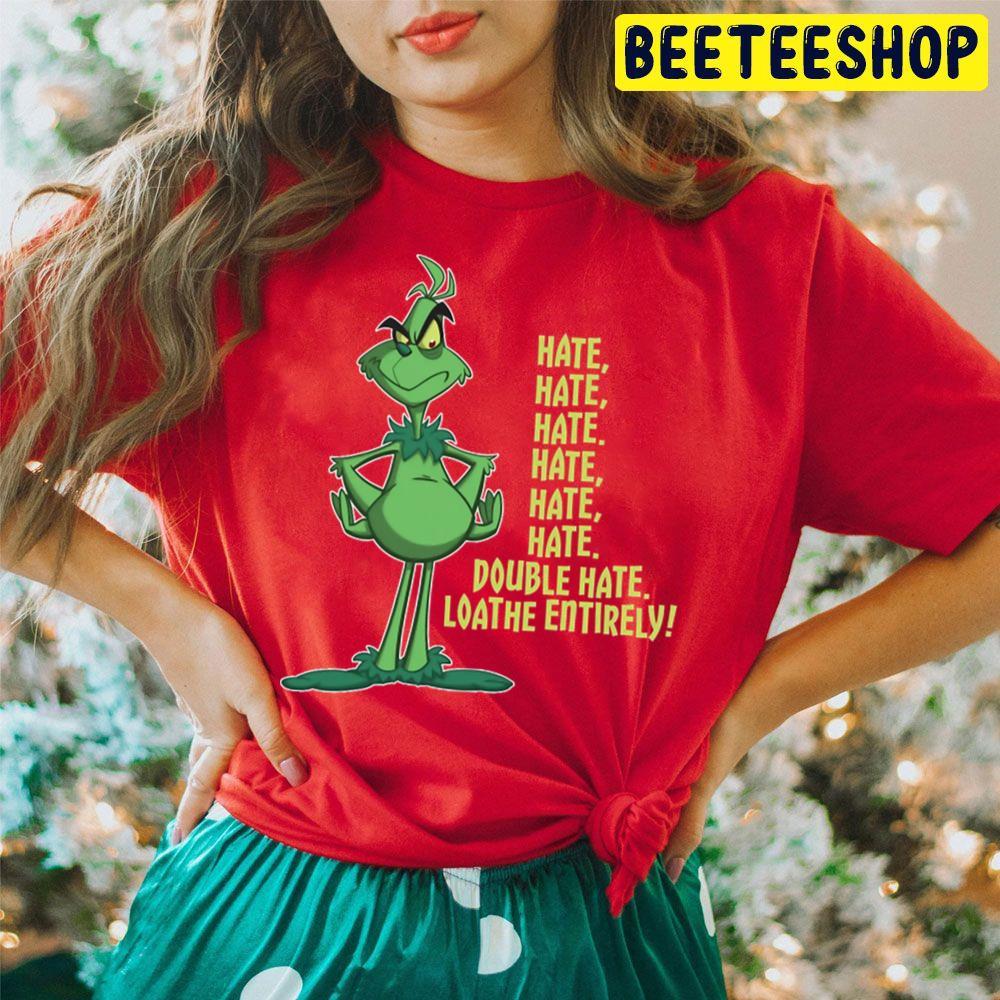Hate Hate Hate Double Hate Loathe Entirely Grinch Christmas Beeteeshop Trending Unisex Hoodie Hate Hate Hate Double Hate Loathe Entirely Grinch Christmas Beeteeshop Trending Unisex Hoodie