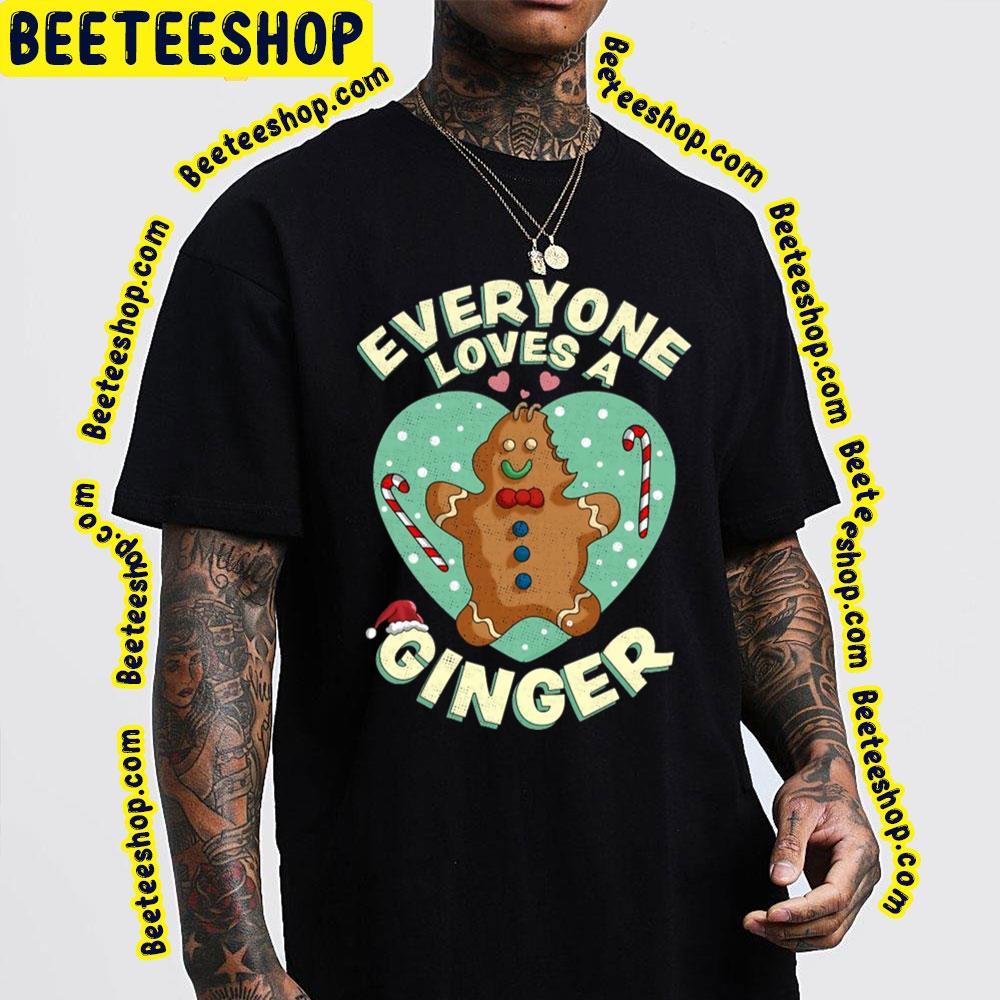 Heart Everyone Loves A Gingerbread Christmas Unisex T-Shirt Heart Everyone Loves A Gingerbread Christmas Unisex T-Shirt