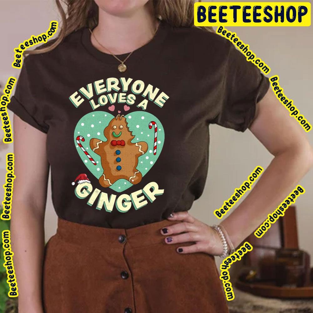 Heart Everyone Loves A Gingerbread Christmas Unisex T-Shirt Heart Everyone Loves A Gingerbread Christmas Unisex T-Shirt