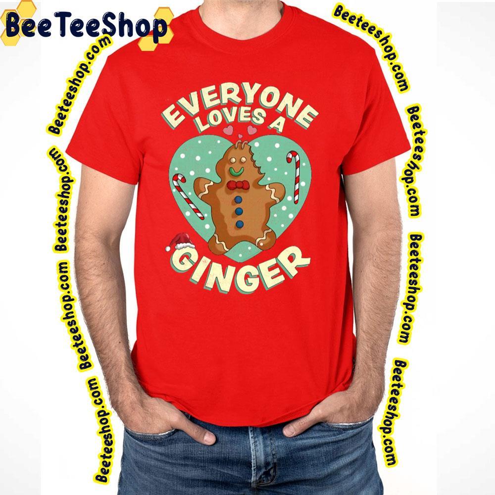 Heart Everyone Loves A Gingerbread Christmas Unisex T-Shirt Heart Everyone Loves A Gingerbread Christmas Unisex T-Shirt
