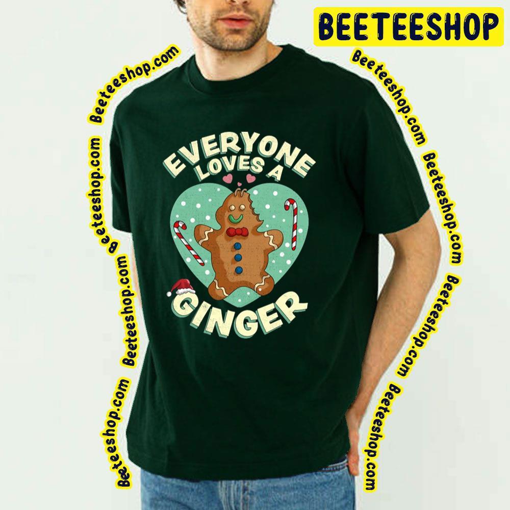 Heart Everyone Loves A Gingerbread Christmas Unisex T-Shirt Heart Everyone Loves A Gingerbread Christmas Unisex T-Shirt