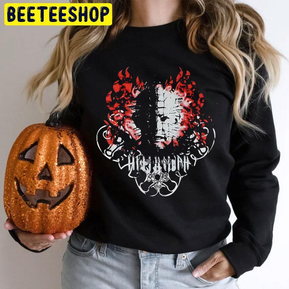 Hell Firery Pinhead Head Halloween Beeteeshop Trending Unisex T-Shirt Hell Firery Pinhead Head Halloween Beeteeshop Trending Unisex T-Shirt