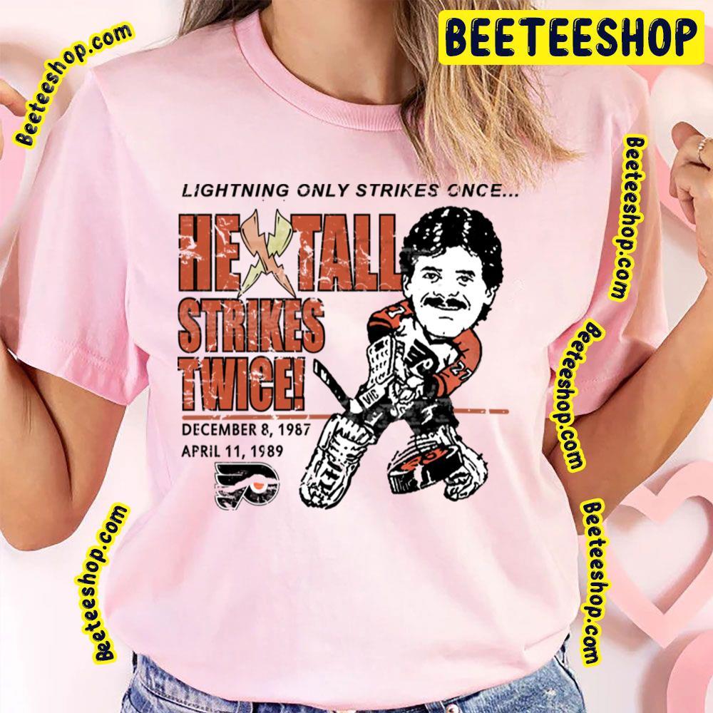 Hextall Strikes Twice Philadelphia Flyers Hockey Unisex T-Shirt Hextall Strikes Twice Philadelphia Flyers Hockey Unisex T-Shirt