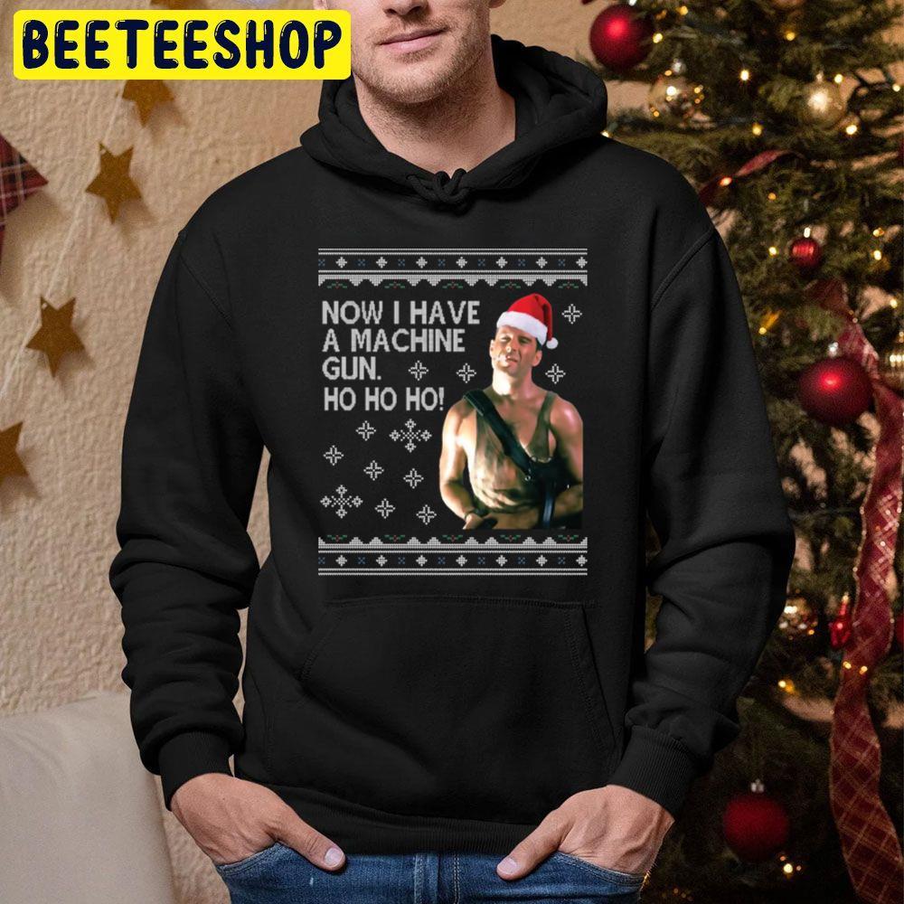 Ho Ho Ho Machine Gun Christmas Kint Die Hard Beeteeshop Trending Unisex Hoodie Ho Ho Ho Machine Gun Christmas Kint Die Hard Beeteeshop Trending Unisex Hoodie