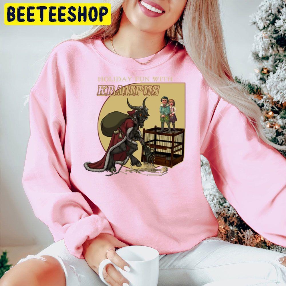 Holiday Fun With Krampus Christmas Beeteeshop Trending Unisex Hoodie Holiday Fun With Krampus Christmas Beeteeshop Trending Unisex Hoodie