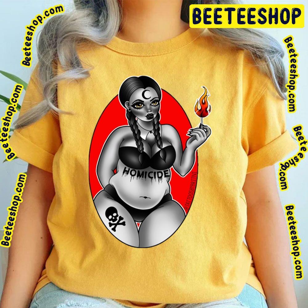 Homicide Wednesday Halloween Unisex T-Shirt Homicide Wednesday Halloween Unisex T-Shirt