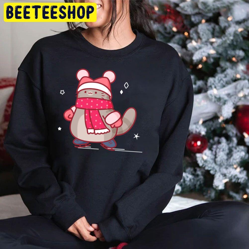 Ice Skating Cat Christmas Beeteeshop Trending Unisex Sweatshirt Ice Skating Cat Christmas Beeteeshop Trending Unisex Sweatshirt