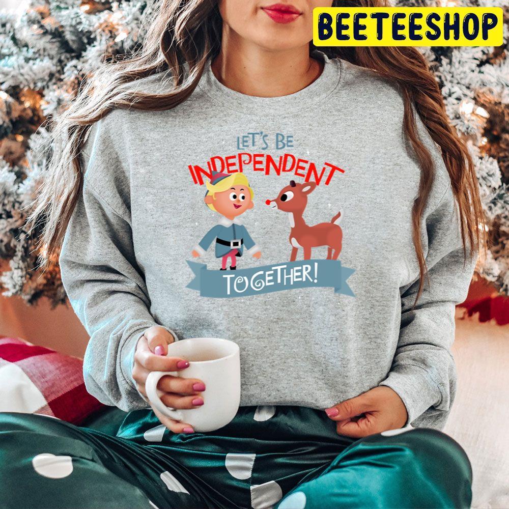 Independent Together Hermey And Rudolph The Red Nosed Reindeer Christmas Beeteeshop Trending Unisex Hoodie Independent Together Hermey And Rudolph The Red Nosed Reindeer Christmas Beeteeshop Trending Unisex Hoodie