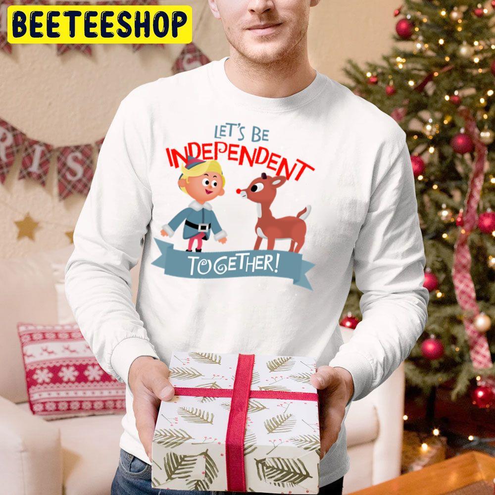Independent Together Hermey And Rudolph The Red Nosed Reindeer Christmas Beeteeshop Trending Unisex Hoodie Independent Together Hermey And Rudolph The Red Nosed Reindeer Christmas Beeteeshop Trending Unisex Hoodie
