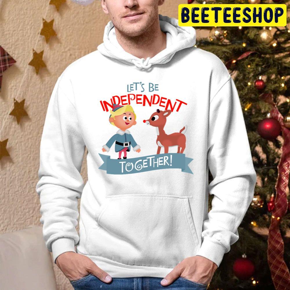 Independent Together Hermey And Rudolph The Red Nosed Reindeer Christmas Beeteeshop Trending Unisex Hoodie Independent Together Hermey And Rudolph The Red Nosed Reindeer Christmas Beeteeshop Trending Unisex Hoodie