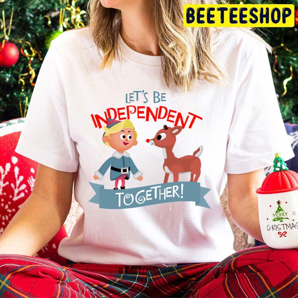 Independent Together Hermey And Rudolph The Red Nosed Reindeer Christmas Beeteeshop Trending Unisex Hoodie Independent Together Hermey And Rudolph The Red Nosed Reindeer Christmas Beeteeshop Trending Unisex Hoodie