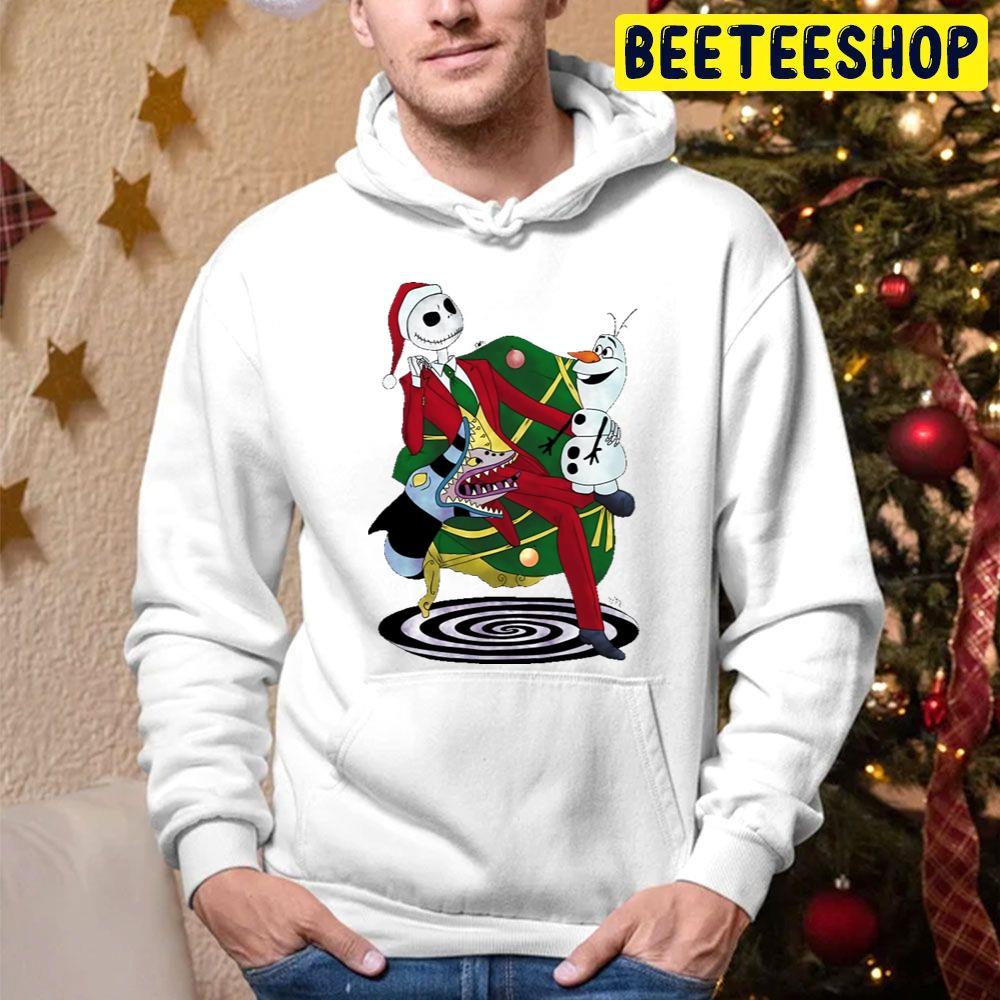 Jack & Olaf The Nightmare Before Christmas Beeteeshop Trending Unisex Hoodie Jack & Olaf The Nightmare Before Christmas Beeteeshop Trending Unisex Hoodie