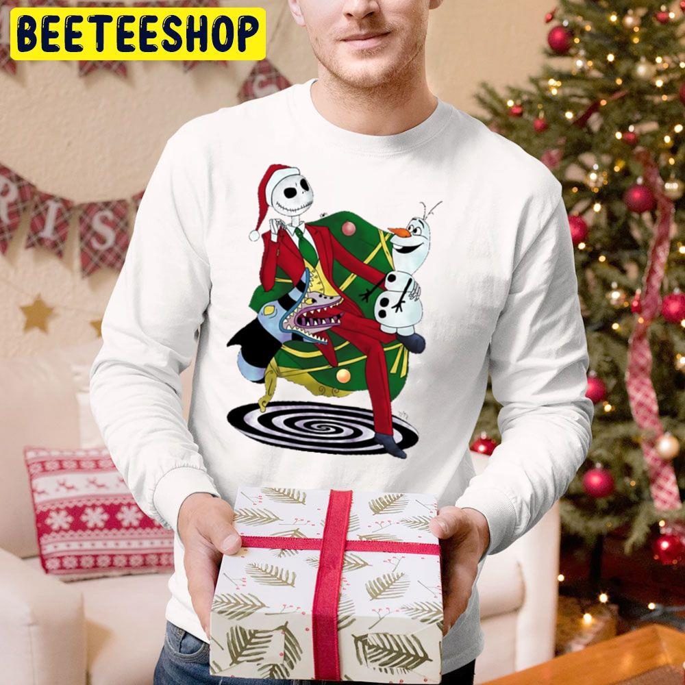 Jack & Olaf The Nightmare Before Christmas Beeteeshop Trending Unisex Hoodie Jack & Olaf The Nightmare Before Christmas Beeteeshop Trending Unisex Hoodie