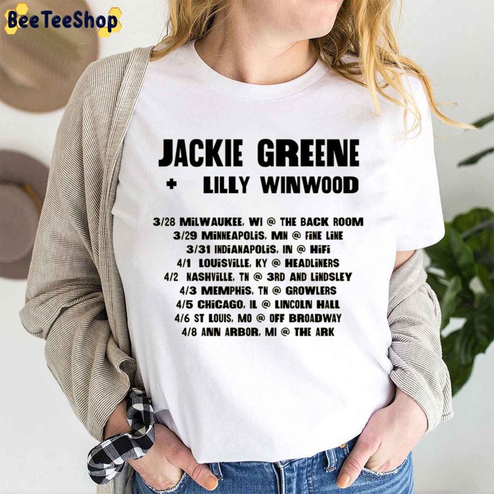 Jackie Greene + Lilly Winwood 2023 Beeteeshop Trending Unisex T-Shirt Jackie Greene + Lilly Winwood 2023 Beeteeshop Trending Unisex T-Shirt