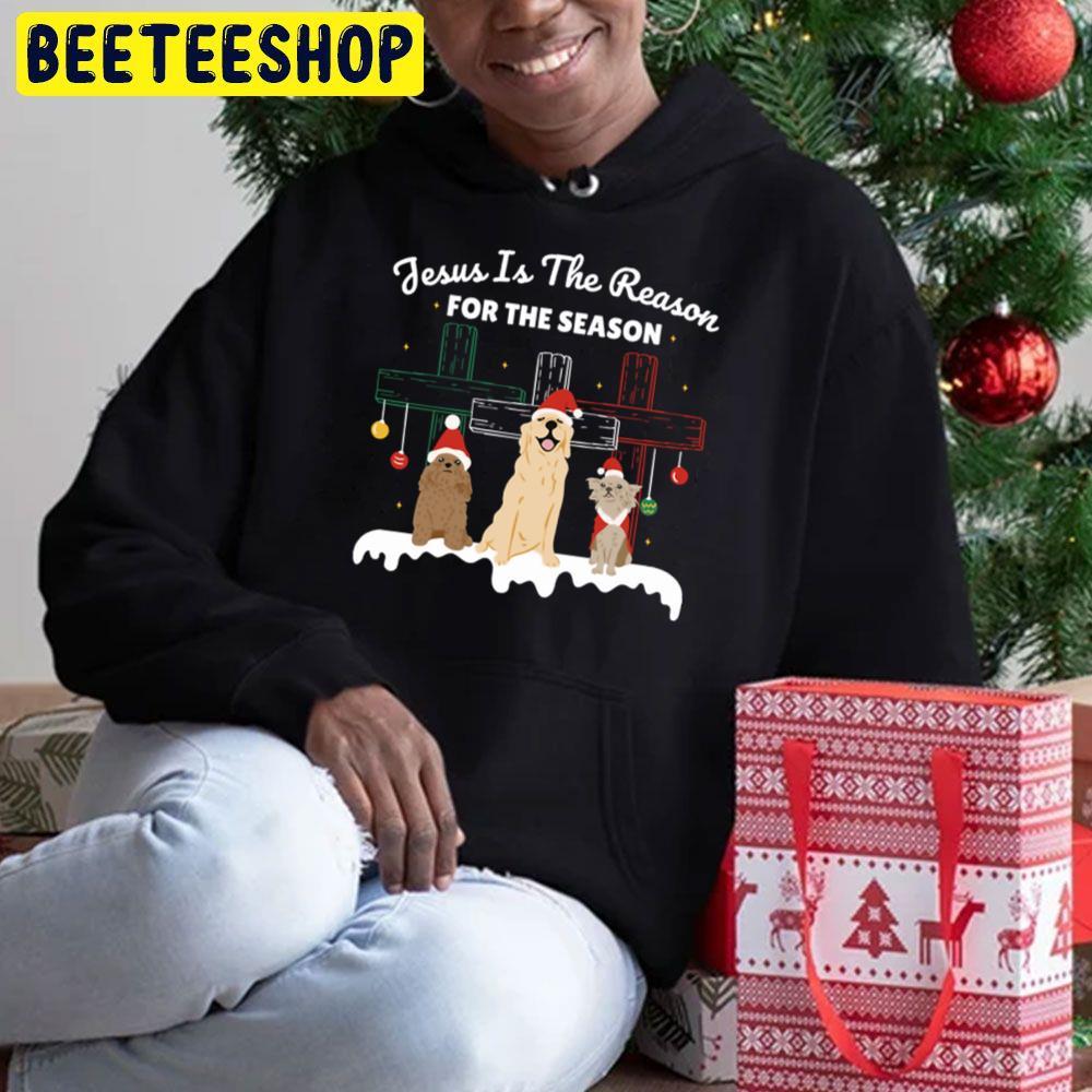 Jesus Is The Reason For The Season Funny Christmas For Dog Lovers Beeteeshop Trending Unisex Hoodie Jesus Is The Reason For The Season Funny Christmas For Dog Lovers Beeteeshop Trending Unisex Hoodie