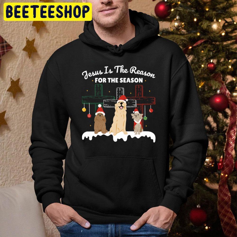 Jesus Is The Reason For The Season Funny Christmas For Dog Lovers Beeteeshop Trending Unisex Hoodie Jesus Is The Reason For The Season Funny Christmas For Dog Lovers Beeteeshop Trending Unisex Hoodie