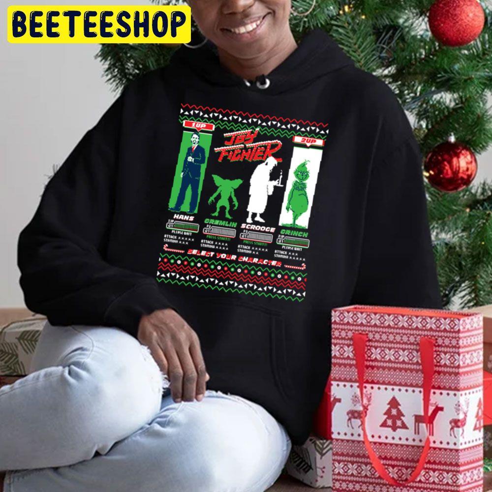 Joy Fighter Grinch Christmas Beeteeshop Trending Unisex Hoodie Joy Fighter Grinch Christmas Beeteeshop Trending Unisex Hoodie