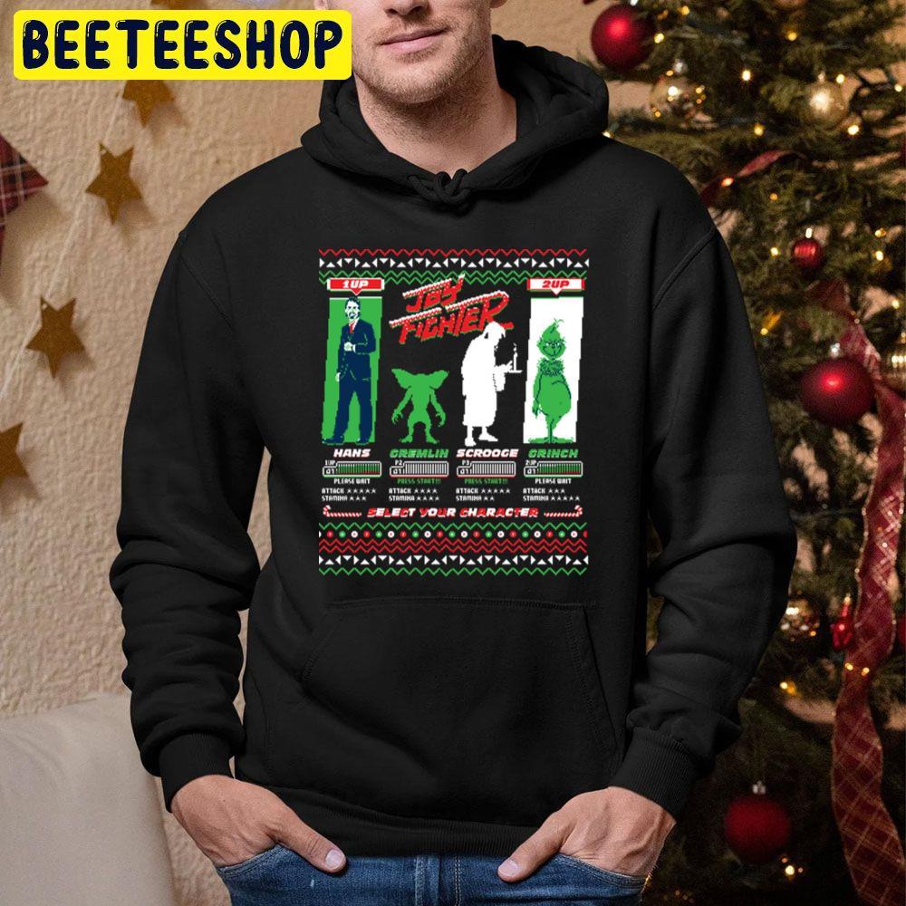 Joy Fighter Grinch Christmas Beeteeshop Trending Unisex Hoodie Joy Fighter Grinch Christmas Beeteeshop Trending Unisex Hoodie