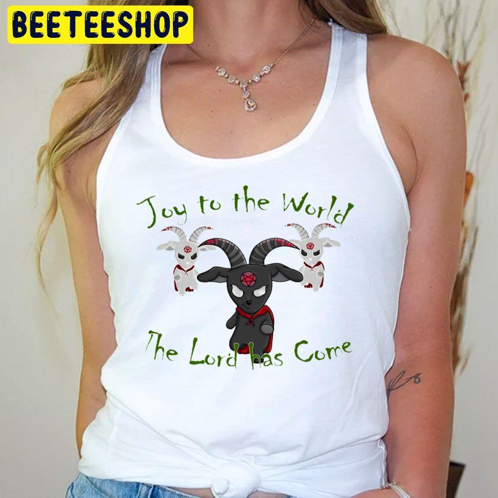 Joy To The World The Lord Has Come Hail Satan Christmas Goat Beeteeshop Trending Unisex T-Shirt Joy To The World The Lord Has Come Hail Satan Christmas Goat Beeteeshop Trending Unisex T-Shirt