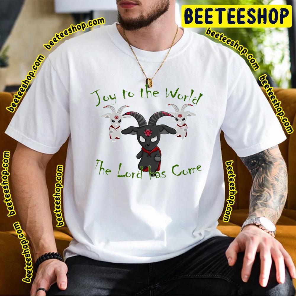 Joy To The World The Lord Has Come Hail Satan Christmas Goat Beeteeshop Trending Unisex T-Shirt Joy To The World The Lord Has Come Hail Satan Christmas Goat Beeteeshop Trending Unisex T-Shirt