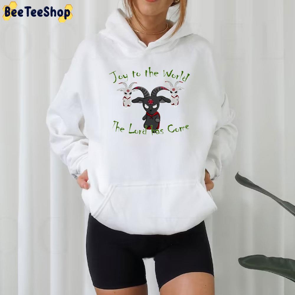 Joy To The World The Lord Has Come Hail Satan Christmas Goat Beeteeshop Trending Unisex T-Shirt Joy To The World The Lord Has Come Hail Satan Christmas Goat Beeteeshop Trending Unisex T-Shirt