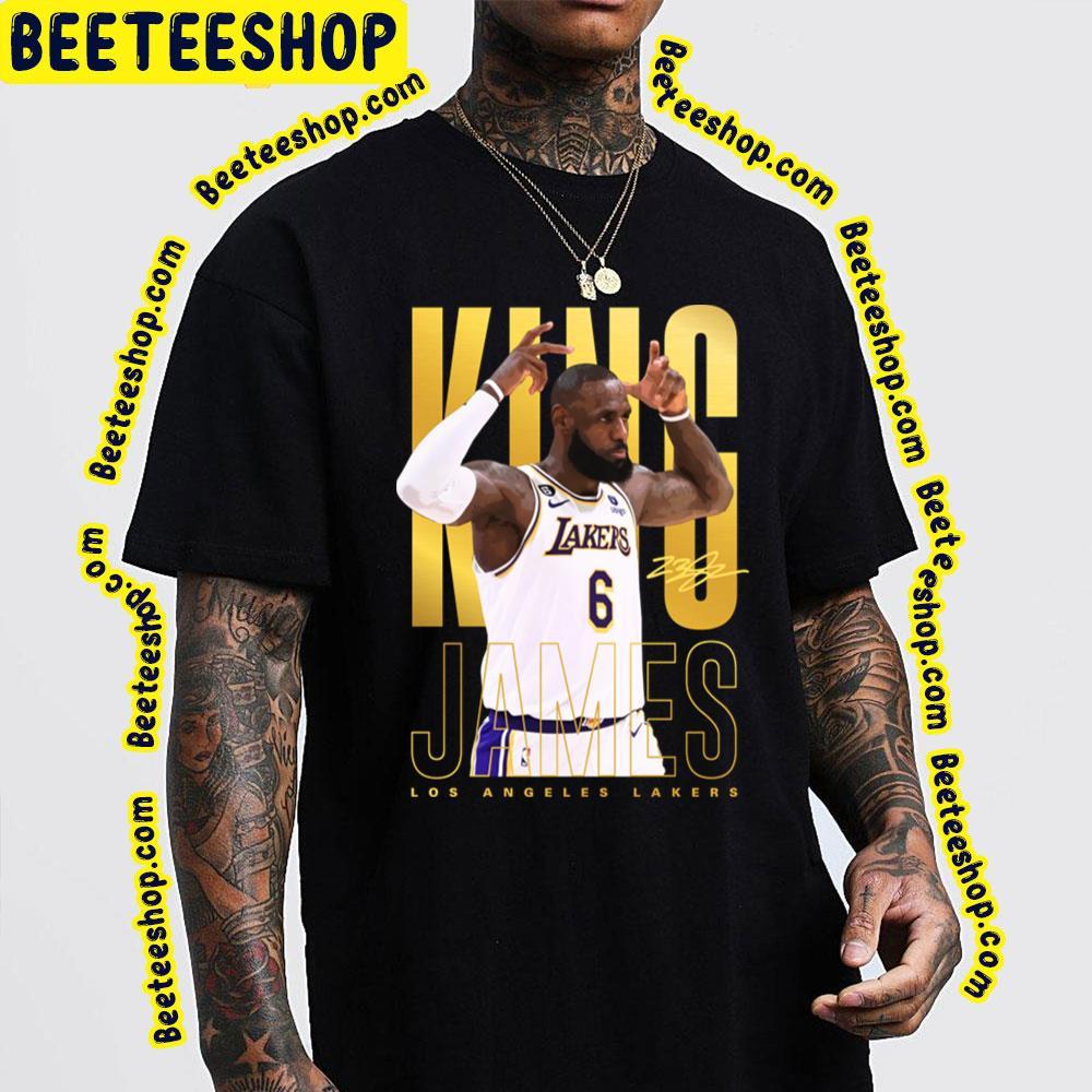 King Los Angeles Lakers Lebron James Basketball Unisex T-Shirt King Los Angeles Lakers Lebron James Basketball Unisex T-Shirt