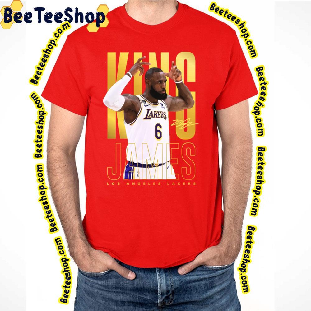 King Los Angeles Lakers Lebron James Basketball Unisex T-Shirt King Los Angeles Lakers Lebron James Basketball Unisex T-Shirt