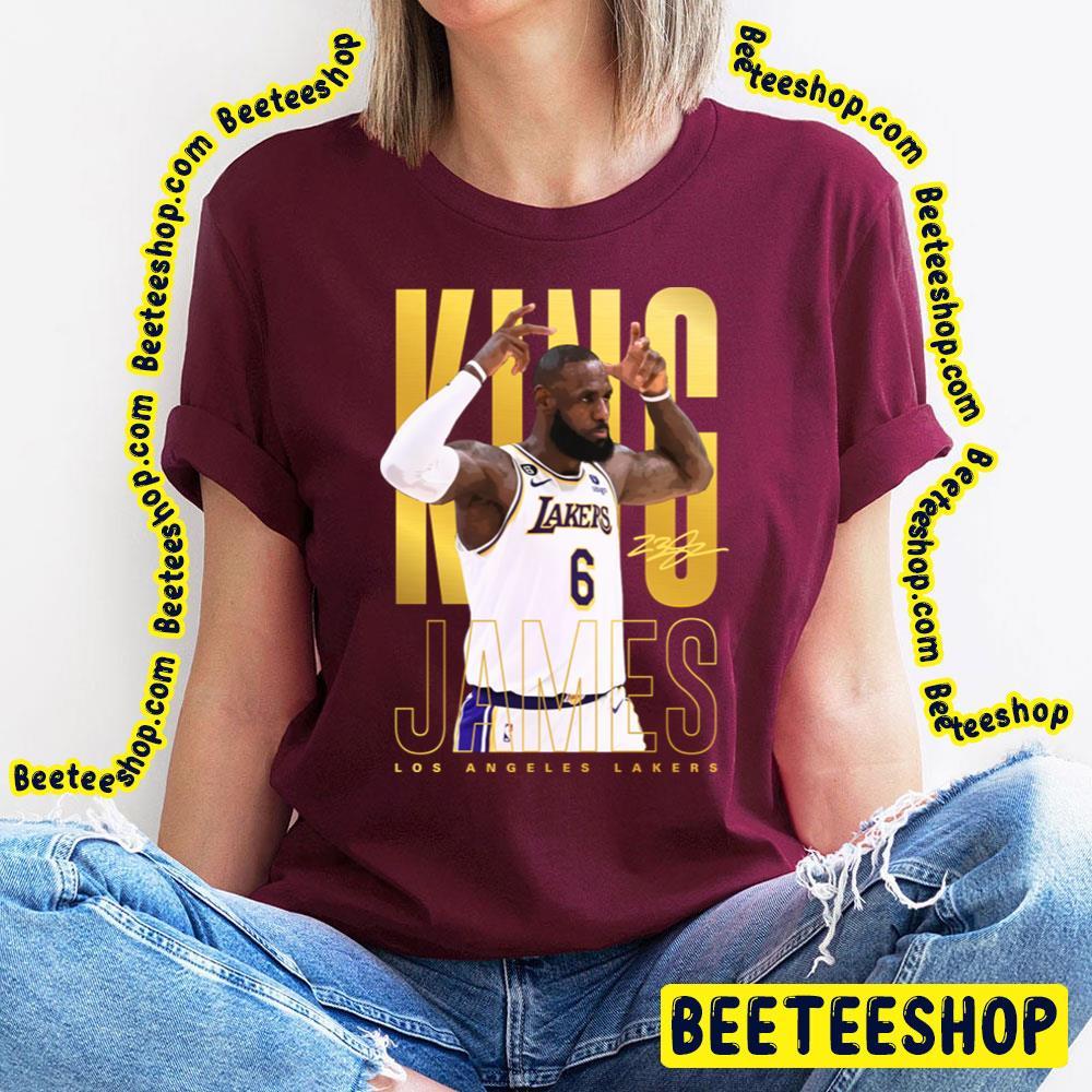 King Los Angeles Lakers Lebron James Basketball Unisex T-Shirt King Los Angeles Lakers Lebron James Basketball Unisex T-Shirt