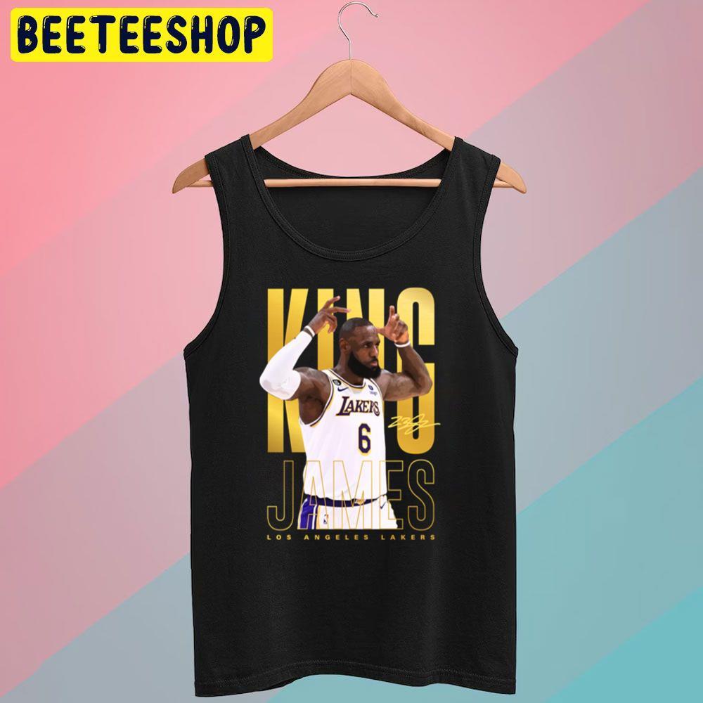 King Los Angeles Lakers Lebron James Basketball Unisex T-Shirt King Los Angeles Lakers Lebron James Basketball Unisex T-Shirt